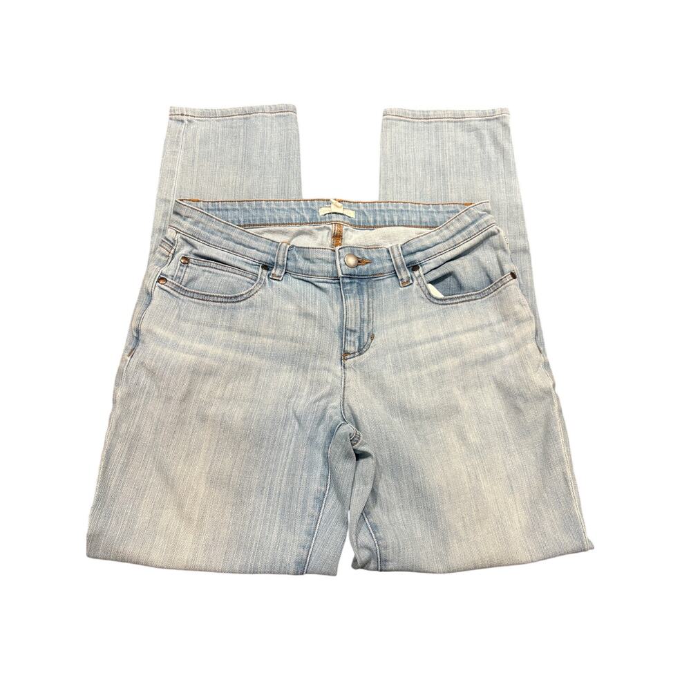 EILEEN FISHER Jeans Size 2 Straight Leg Light Wash Blue